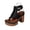 Black, variant on Women Platform Thong Ankle Strap Chunky Heel Sandals Comfortable Footwear For Party Casual Outdoor Daily Activities