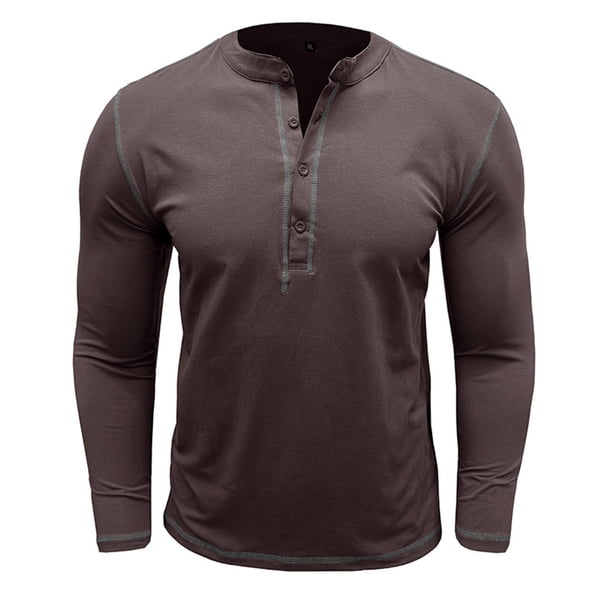Blusas y camisas de manga larga con cuello redondo para hombre, blusa informal de moda con bloques de color, manga larga, cuello redondo, blusa de poliéster, algodón y poliéster.
