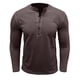 thumbnail image 1 of Blusas y camisas de manga larga con cuello redondo para hombre, blusa informal de moda con bloques de color, manga larga, cuello redondo, blusa de poliéster, algodón y poliéster., 1 of 4