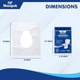 thumbnail image 2 of Cubiertas desechables para asiento de inodoro MP MOZZPAK XL 38 x 46 cm, 60 unidades, 2 of 8