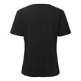 thumbnail image 7 of Women Summer Tops Womens Tops Dressy Casual V Neck Short Sleeve Shirts Loose T Shirts Trendy Tunic Blouses Comfy Long Sleeve for Women And Blouses for Loose Graphic Tee Extra Small Long Black S, 7 of 7