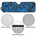 thumbnail image 6 of Yuyamidu Blue Branch Windshield Sun Shade, Camo Hunting Car Sun Shade for Rubicon Sahara TJ JK JKU 2 Door & 4 Door, UV Rays Blocker Sun Visor Shade Keep Vehicle Cool, 6 of 7