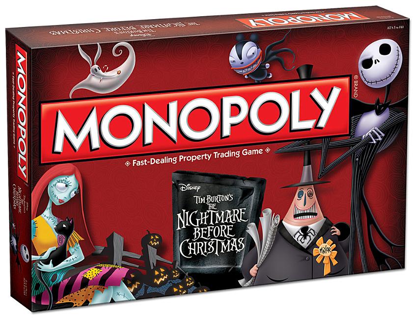 Monopoly The Nightmare Before Christmas Board Game Monopoly The Nightmare Before Christmas Board Game