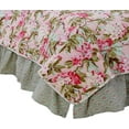 thumbnail image 2 of Tea Party Pink Blue Green Garden Floral Country Shabby Chic Cotton 8 Piece Queen Reversable Quilt Bedding Set by Cotton Tale Designs, 2 of 5