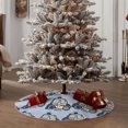thumbnail image 5 of Salouo Police Car Christmas Tree Skirt 36" Farmhouse Christmas Decorations Snowman Xmas Tree Skirt Tree Mat for Holiday Party Decor, 5 of 8