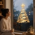 thumbnail image 6 of Miwamany Christmas Window Clings, Golden Ribbon Star Christmas Tree Decals, Reusable Static Cling Stickers for Glass Door Window, Christmas Decorations Indoor, 17.7 Inch, 6 of 7