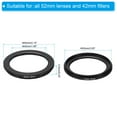 thumbnail image 2 of Uxcell 52mm-42mm Metal Step Down Ring, Camera Lens Filter Adapter Ring for Camera Lenses Hood, Black, 2 of 5
