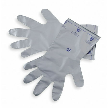 North Silver Shield - North SSG/7 Size 7 Gray Silver Shield 4H 14 1/2'' 2.7 mil Polyethylene And Ethylene Vinyl Alcohol Ambidextrous Chemical Resistant Gloves With Smooth Finish And Straight Cuff (10/PR)