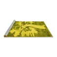thumbnail image 2 of Ahgly Company Machine Washable Indoor Square Persian Yellow Traditional Area Rugs, 7' Square, 2 of 4