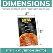 Photo Booth Frames 4 x 6 Clear Acrylic Picture Frame, 12 Pack