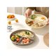 thumbnail image 2 of 1pc Wheat Straw Round Divided Dinner Plate, Microwave Safe Salad Fruit Food Tray, Perfect For Women And Students For Diet Control And Weight Loss, 2 of 4