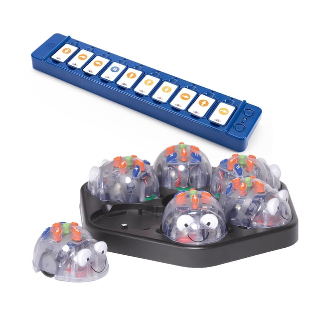 Blue-Bot Classroom Bundle Programmable Floor Robot with FREE Tactile Code Reader, See & Say Version, STEM Educational Class Teaching Learning Coding Robotics