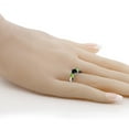 thumbnail image 4 of Gem Stone King 1.08 Cttw Black Onyx and Green Peridot 3-Stone Ring for Women | 925 Silver | Gemstone Birthstone | Round 5MM and 4MM | Three Stone Wedding Engagement Anniversary Promise Ring| Size 6, 4 of 5