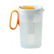 thumbnail image 2 of Jarra de agua en nevera de 1,55L con filtro de fruta - Máquina de té cold brew de gran capacidad y máquina de bebidas heladas - Jarra de plástico sin BPA para zumos, limonada, té helado, 2 of 7