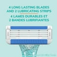 thumbnail image 4 of BIC EasyRinse Anti-Clogging Women's Disposable Razors for a Smoother Shave With Less Irritation*, Shaving Razors With 4 Blades, 2 Count, 4 of 9