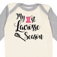 thumbnail image 4 of Inktastic My 1st Lacrosse Season Girls Long Sleeve Baby Bodysuit, 4 of 5