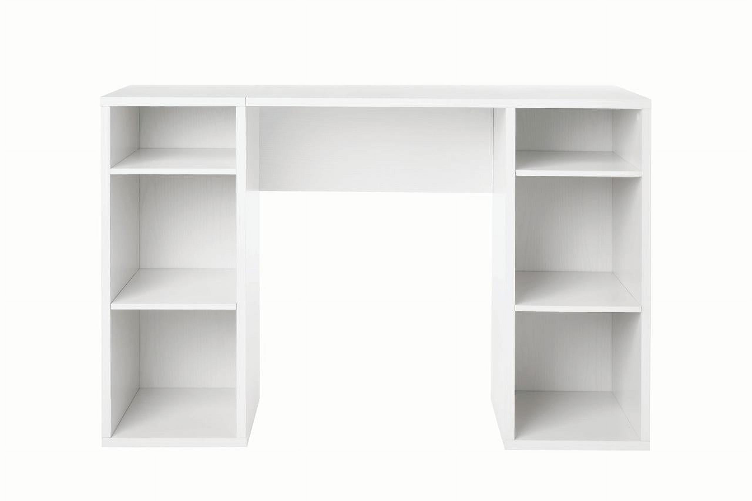 Mainstays 4-Cube Storage Desk, White Grain