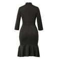 thumbnail image 5 of GRACEART Clergy Dresses for Women Elegance Pencil Fishtail Dresses with Tab Collar, 5 of 7