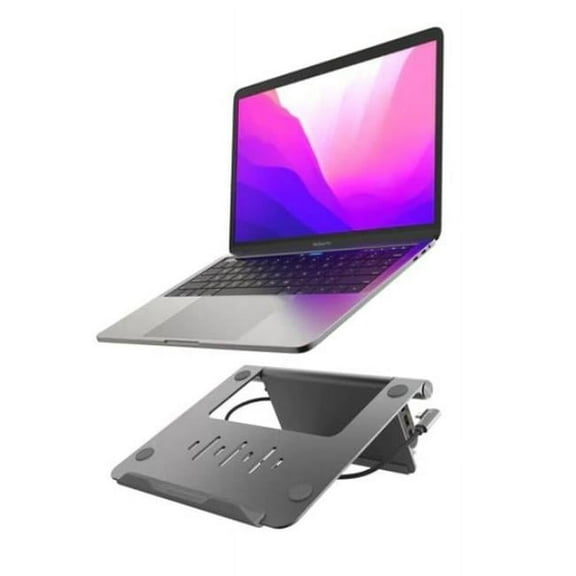 Casa Hub Stand USB-C 5-in-1 Laptop Stand Hub, Space Grey