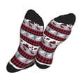 thumbnail image 5 of KLL Buffalo Plaid Forest Print Cool Socks Men's Women's Crew Socks Funny Crazy Novelty Stockings, 5 of 7