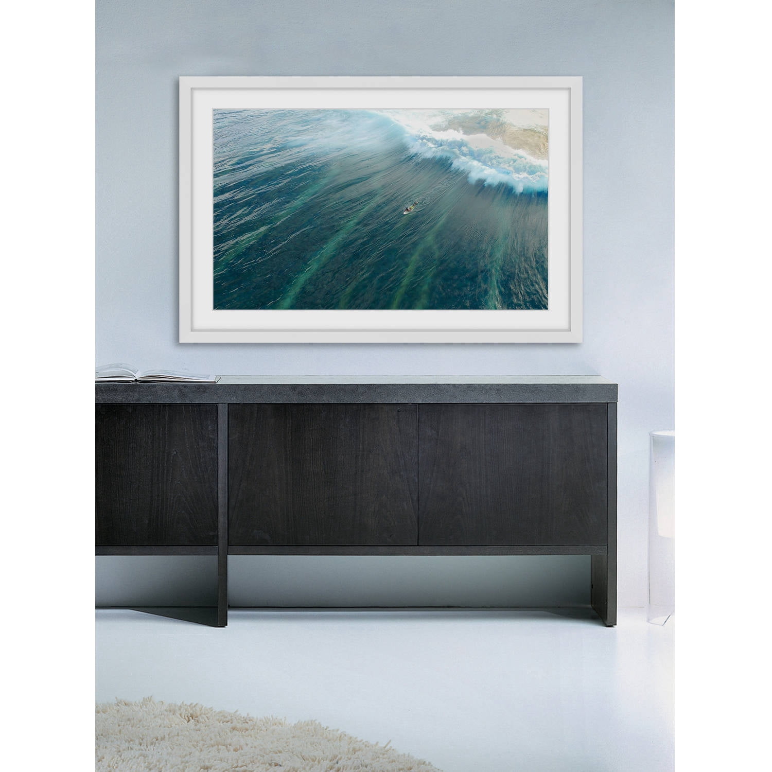 Marmont Hill "Majestic Wave" by Hassan Ishan Framed Painting Print