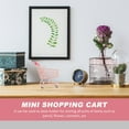 thumbnail image 2 of MasteelfCA Chic Supermarket Handcart Mini Trolley Models Creative Mini Shopping Cart, 2 of 8
