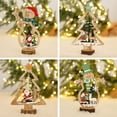 thumbnail image 3 of Kids Gift Navidad Decor Party Supplies New Year Gifts Xmas Tree Snowman Santa Table Ornaments Wooden Pendants 4, 3 of 8