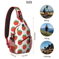 thumbnail image 3 of Bright Yellow Lemon Print Travel Sling Backpack, Lightweight and Stylish Crossbody Bag with Vintage Floral Pattern, Perfect for Outdoor Activities, 3 of 6
