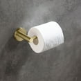 thumbnail image 3 of Bathroom Toilet Paper Holder - Wall Mounted Brass Roll Holder - Brushed Gold Finish - Renaissance Revival Style, 3 of 5