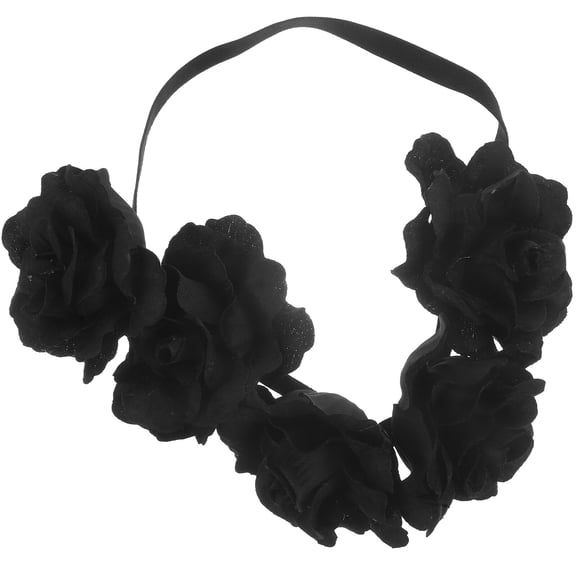 Homoyoyo Blossom Headband Headband Black Fabric 1Pcs for Travel Performances