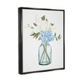 thumbnail image 3 of Stupell Blue Hydrangea Bunches Vase Botanical & Floral Painting Black Floater Framed Art Print Wall Art, 3 of 6