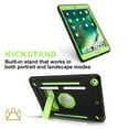 thumbnail image 4 of Dteck iPad 10.2 Case with Screen Protector, iPad 8th Generation Case, iPad 7th Generation Case, Heavy Duty 3-Layer Hybrid Rugged Shockproof High Impact Case with Kickstand, Black/Green, 4 of 7