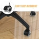 thumbnail image 4 of Ruedas para silla de oficina, ruedas para silla de escritorio, ruedas de repuesto, ruedas para el hogar, 4 of 6