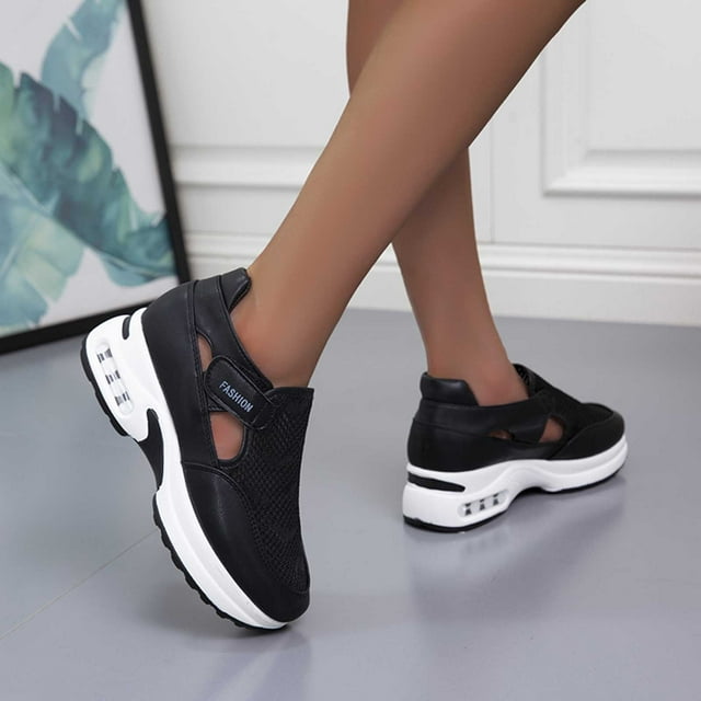 Zapatos deportivos informales cómodos de verano para mujer de tela elástica de talla grande para mujer Wmkox8yii shalkjhdk1339