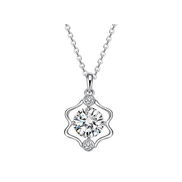 Collar para mujer, joyería para mujer, collar de aleación de metal ahuecado con incrustaciones, joyería de confesión para dama, collar de aleación de regalo