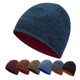 thumbnail image 2 of Gorro de esquí cálido para hombre y mujer, gorro de punto grueso de doble cara, a la moda, para exteriores, Otoño e Invierno, 2 of 4