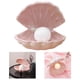 thumbnail image 3 of Lámpara de cerámica con forma de concha y perla para decoración de dormitorio, luz nocturna, concha de hadas 3D, almacenamiento para Rosado, 3 of 9