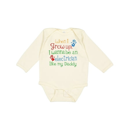 

Inktastic Electrician Like Daddy Gift Baby Boy or Baby Girl Long Sleeve Bodysuit