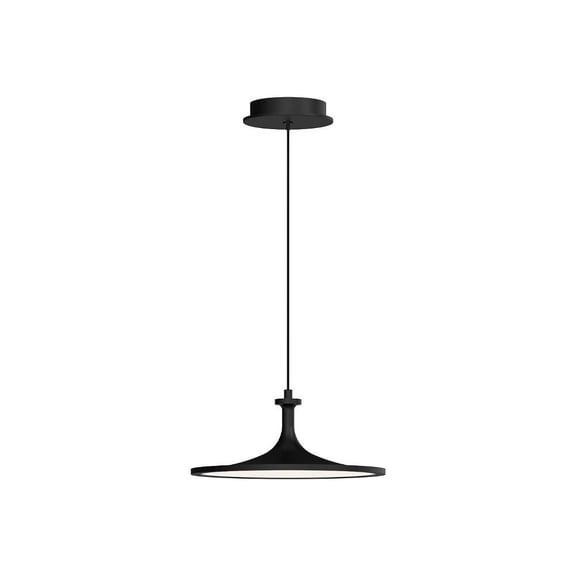 PD418012MB-Alora Lighting-Issa - 20W LED Pendant-5.25 Inches Tall and 12 Inches Wide-Matte Black Finish