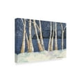 thumbnail image 2 of Trademark Fine Art 'Birch Snowy Night' Canvas Art by Annelein Beukenkamp, 2 of 3
