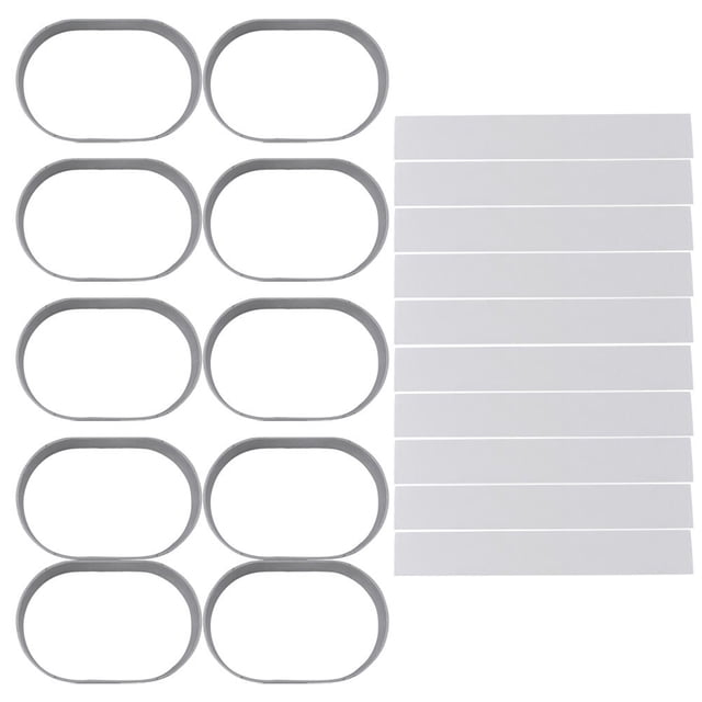 MIANGASTORE 10Pcs Oval Cheese Cake Rings with 100pcs Surrounding- cooked Molds Muffin Pastry Rings Mousse Cake Mold for Pancake Biscuits Dessert