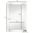 thumbnail image 2 of Hamilton Hills Large Silver Mirror with Squared Corner Frame - 20x30 Wall Rectangular, 2 of 6