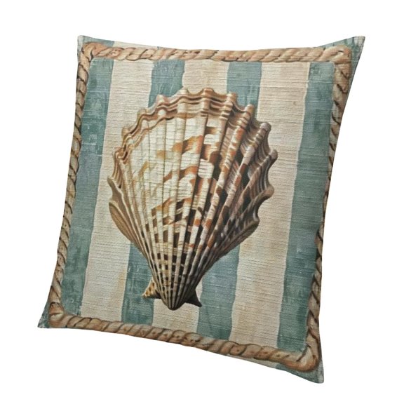 Pillow Cover Ocean Coastal Throw Cushion Case for Sofa Couch Armchair Square Decorative Pillowcase