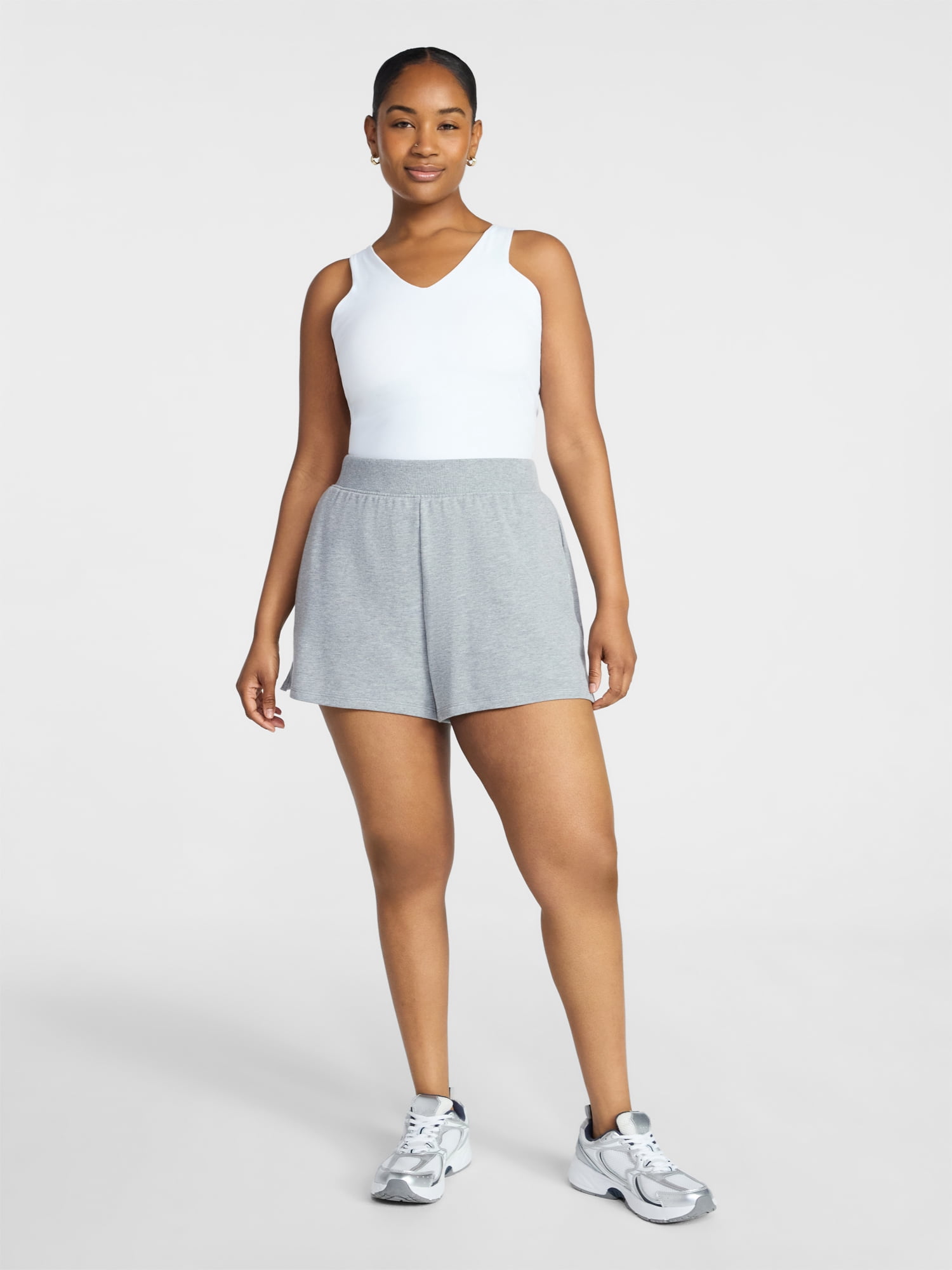 Athletic Works Women's French Terry Shorts, 3" Inseam, Sizes XS-XXXL