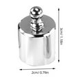 thumbnail image 2 of NICEXMAS Steel Plated Calibration Weights Non-Magnetic for Kitchen, Home, School Scale Accuracy and Precision, 2 of 7