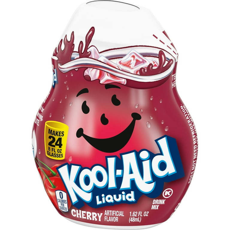 Kool-Aid Liquid Cherry Artificially Flavored Soft Drink Mix, 1.62 fl oz  Bottle 
