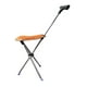 thumbnail image 4 of Bastón Con Asiento Bastones De Trekking Plegables Silla De Bastón Para Escalar Cola Adultos Naranja, 4 of 8