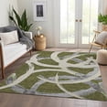 thumbnail image 6 of Addison Rugs Mayfield Premium Machine Washable Transitional Circles Olive Rectangle Rug, 9' x 12', 6 of 6