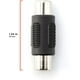 thumbnail image 3 of Sophisticated RCA Female to Female Coupler, Gold Plated Connectors for Superior Quality, Compact Design & Space Saving Grip Treads, Premium RCA Adapter for Seamless Audio Video Connections, 4-Pack, 3 of 5