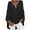 Black3, variant on Babysbule Womens Tops Long Sleeve Fashion Women Cotton Linen Casual Solid Buttons Long Sleeves T-Shirt Blouse Tops